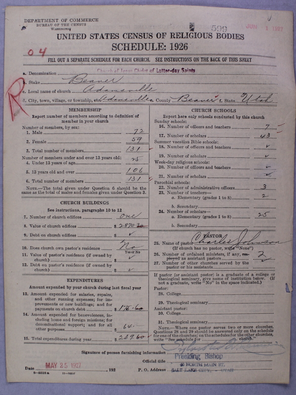 Scan of Church of Jesus Christ of Latter-day Saints: 599