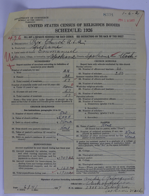 Scan of Presbyterian Church in the United States of America: 8391