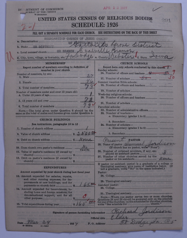 Scan of Reorganized Church of Jesus Christ of Latter Day Saints: 291