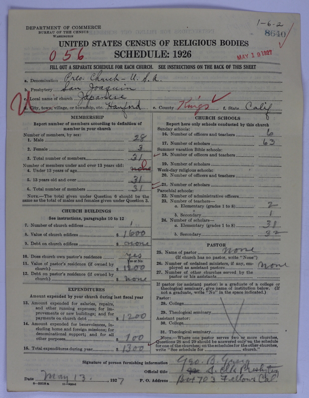Scan of Presbyterian Church in the United States of America: 8640