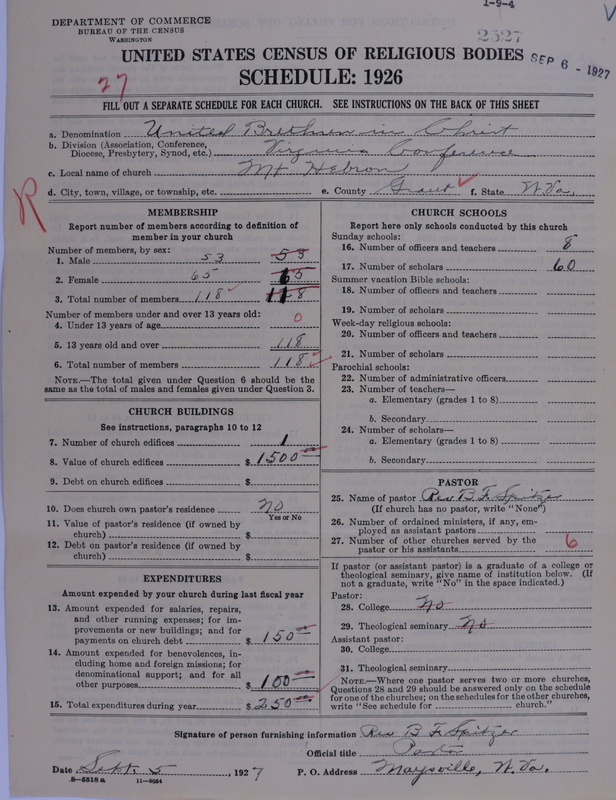 Scan of Church of the United Brethren in Christ: 2527