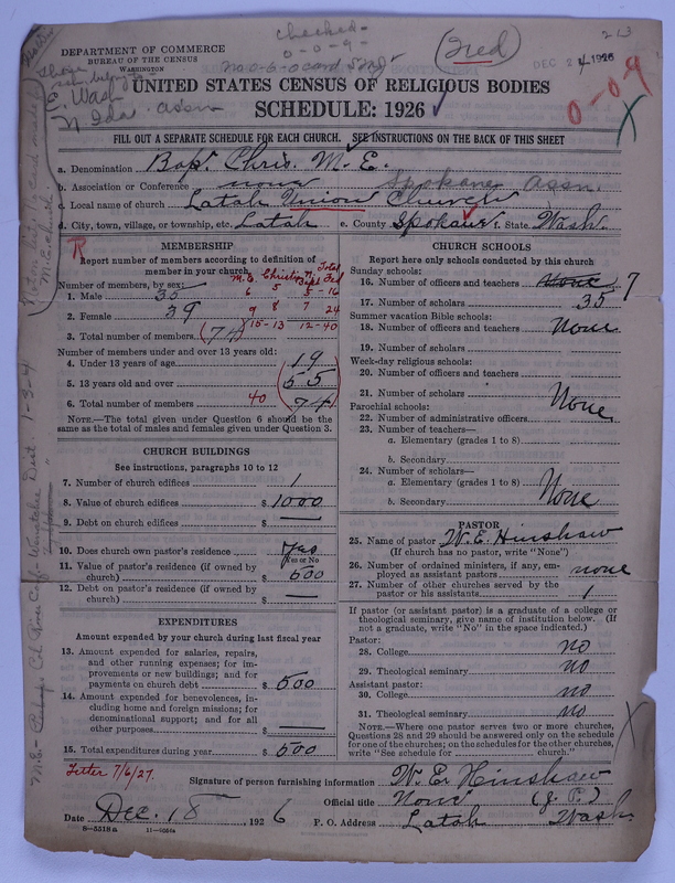 Scan of Federated Churches: 213