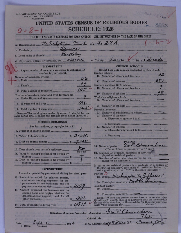 Scan of Presbyterian Church in the United States of America: 8023