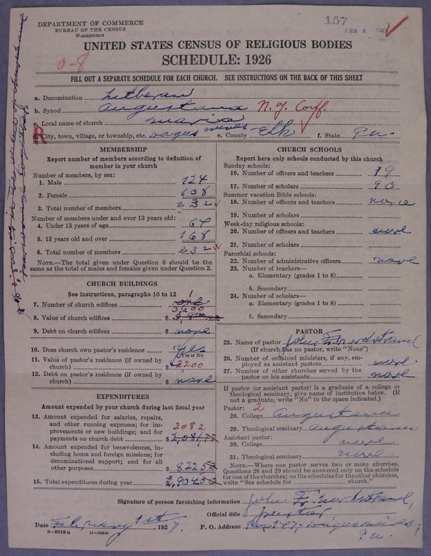 Scan of Evangelical Lutheran Augustana Synod of North America: 157