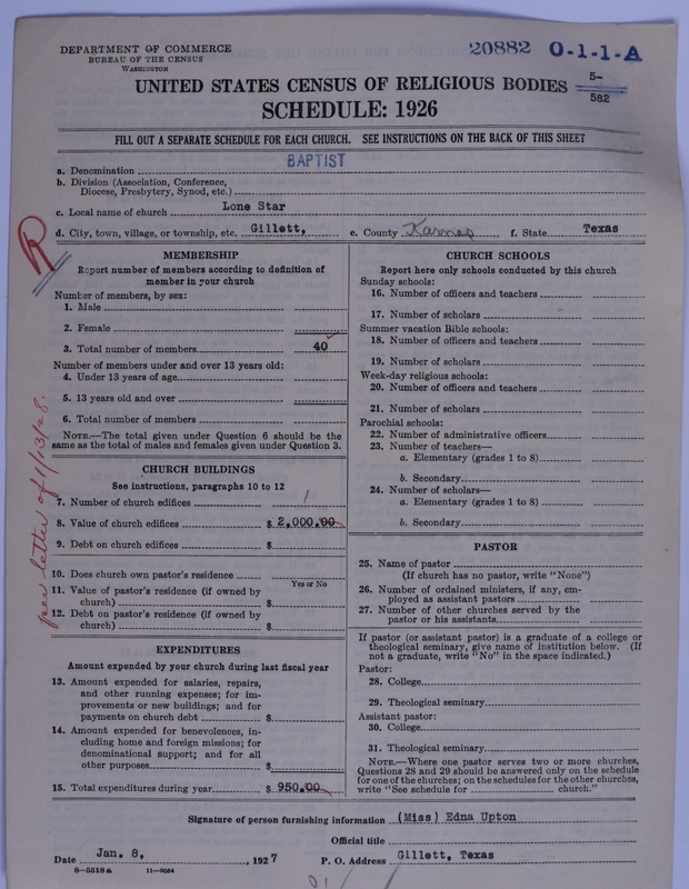 Scan of Negro Baptists: 20882