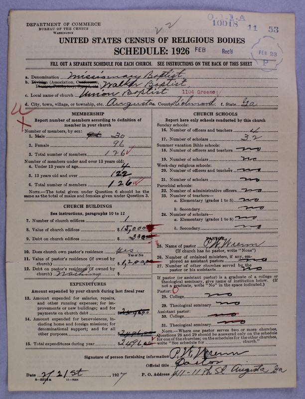Scan of Negro Baptists: 10018