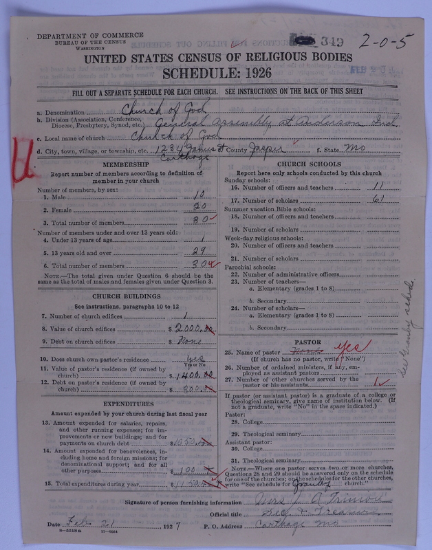 Scan of Church of God (Headquarters, Anderson, Ind.): 349