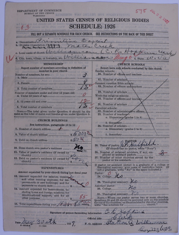 Scan of Primitive Baptists: 575