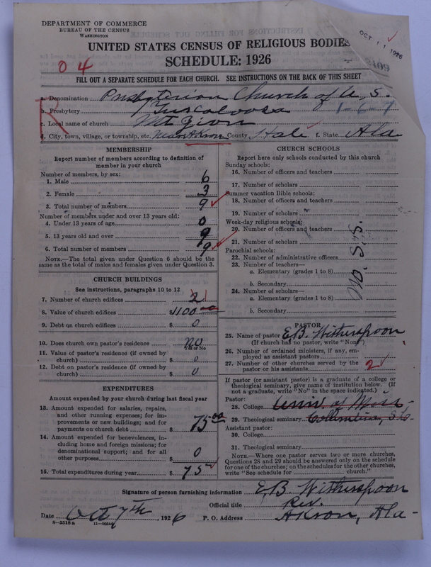 Scan of Presbyterian Church in the United States: 2409