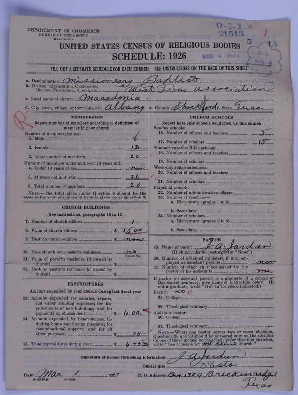 Scan of Negro Baptists: 21513