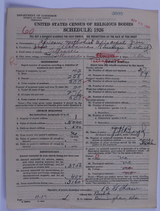Scan of African Methodist Episcopal Zion Church: 2095