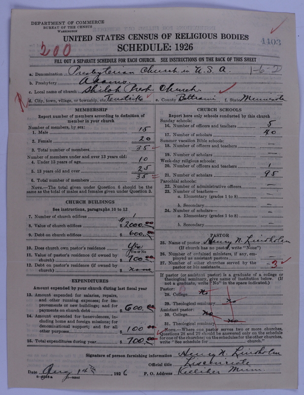 Scan of Presbyterian Church in the United States of America: 4403