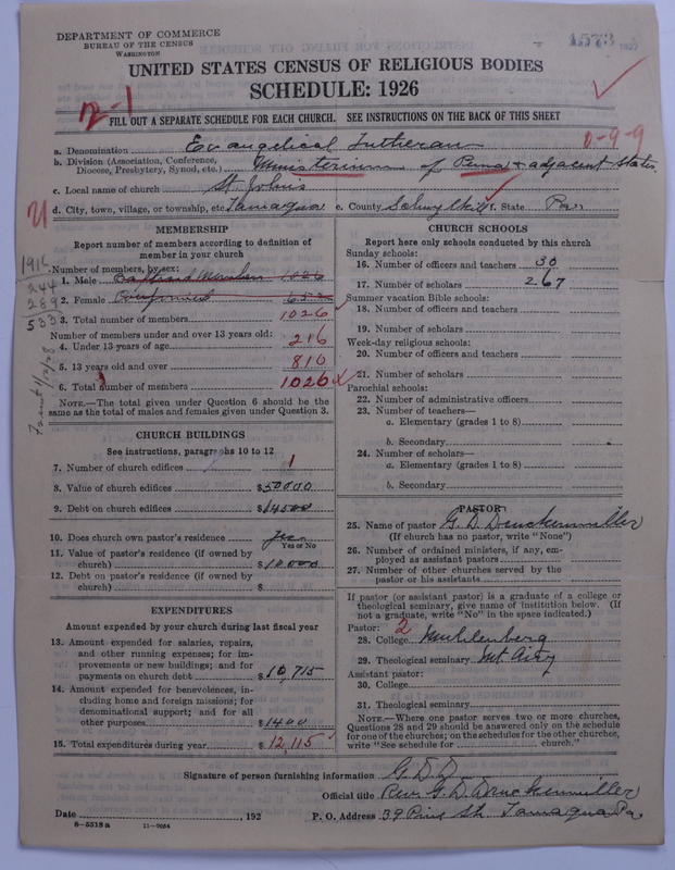 Scan of United Lutheran Church in America: 1573