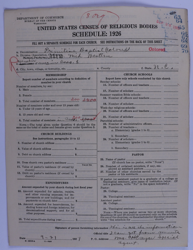 Scan of Colored Primitive Baptists: 65