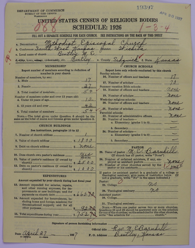 Scan of Methodist Episcopal Church: 19397