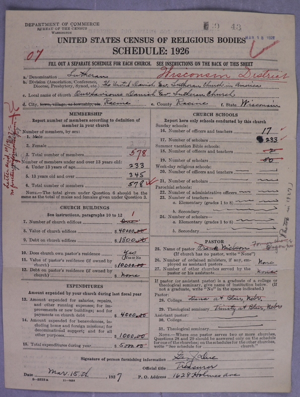 Scan of United Danish Evangelical Lutheran Church in America: 43