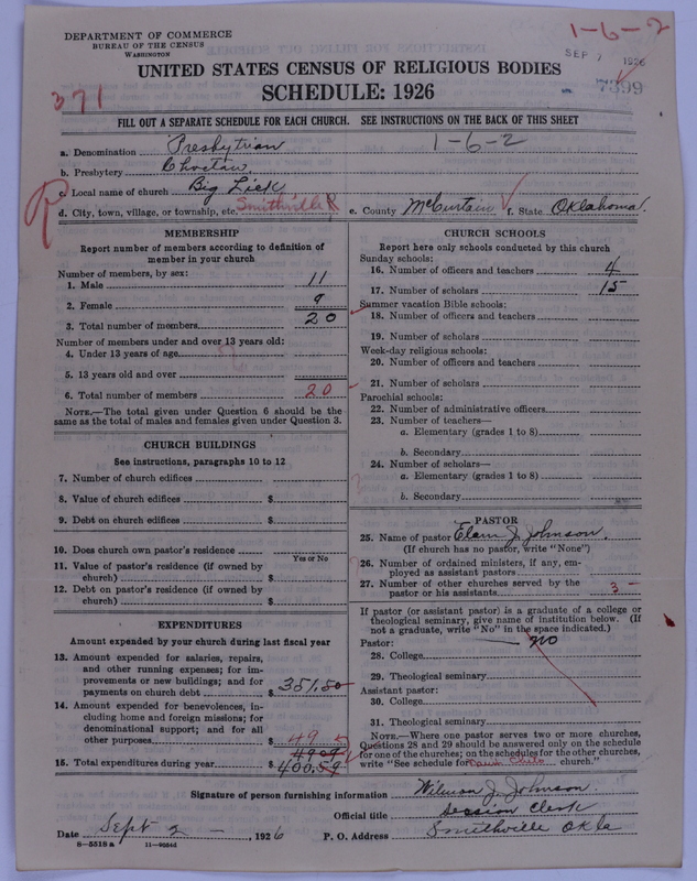 Scan of Presbyterian Church in the United States of America: 7399