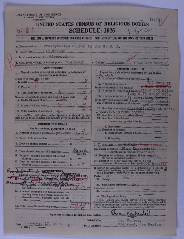Scan of Presbyterian Church in the United States of America: 8126
