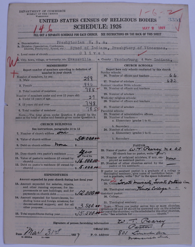 Scan of Presbyterian Church in the United States of America: 3351