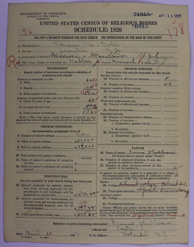 Scan of Roman Catholic Church: 10815