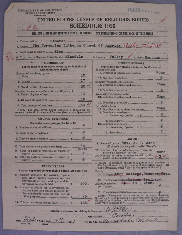 Scan of Norwegian Lutheran Church of America: 2382