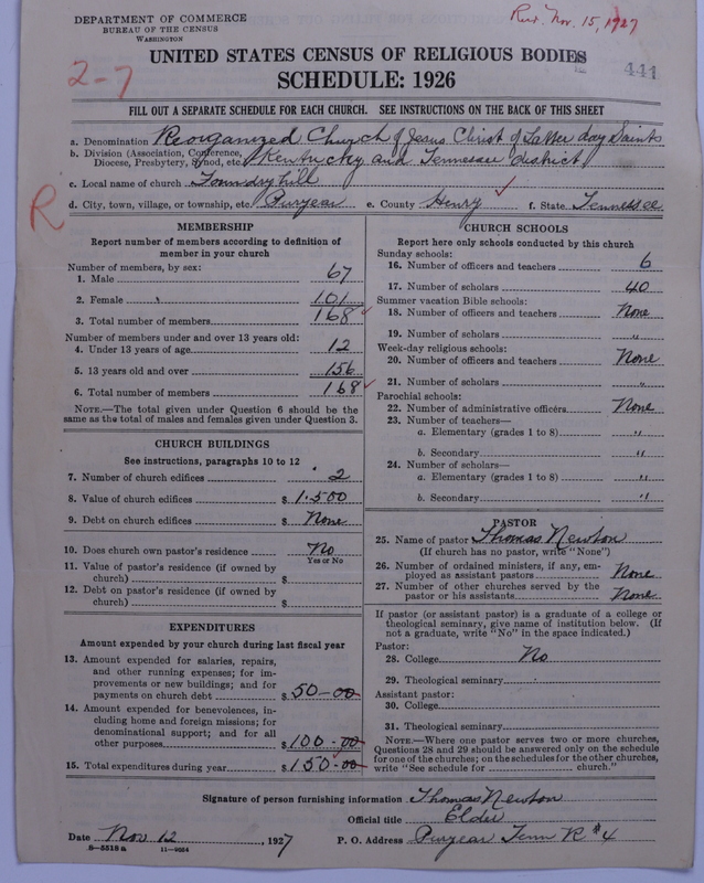 Scan of Reorganized Church of Jesus Christ of Latter Day Saints: 441
