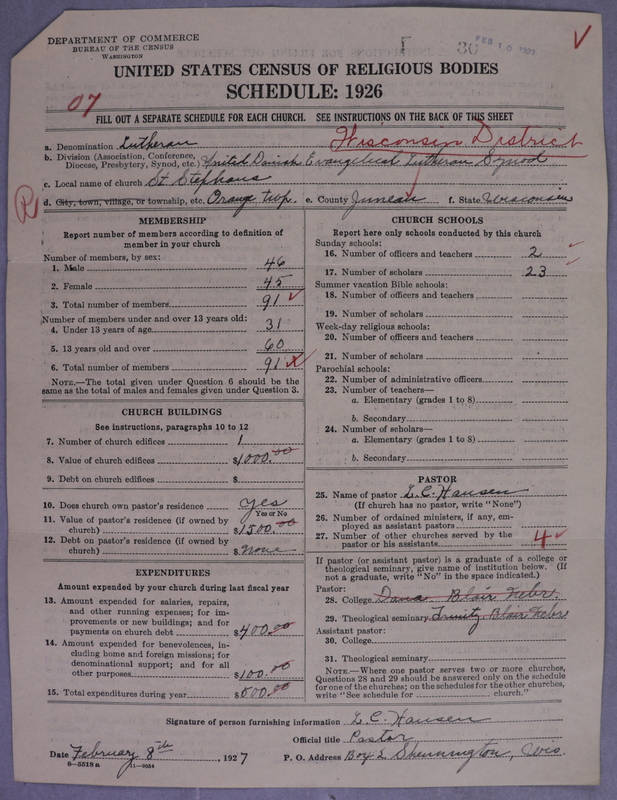 Scan of United Danish Evangelical Lutheran Church in America: 30