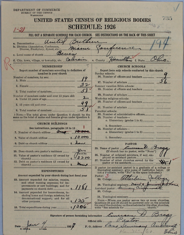 Scan of Church of the United Brethren in Christ: 735