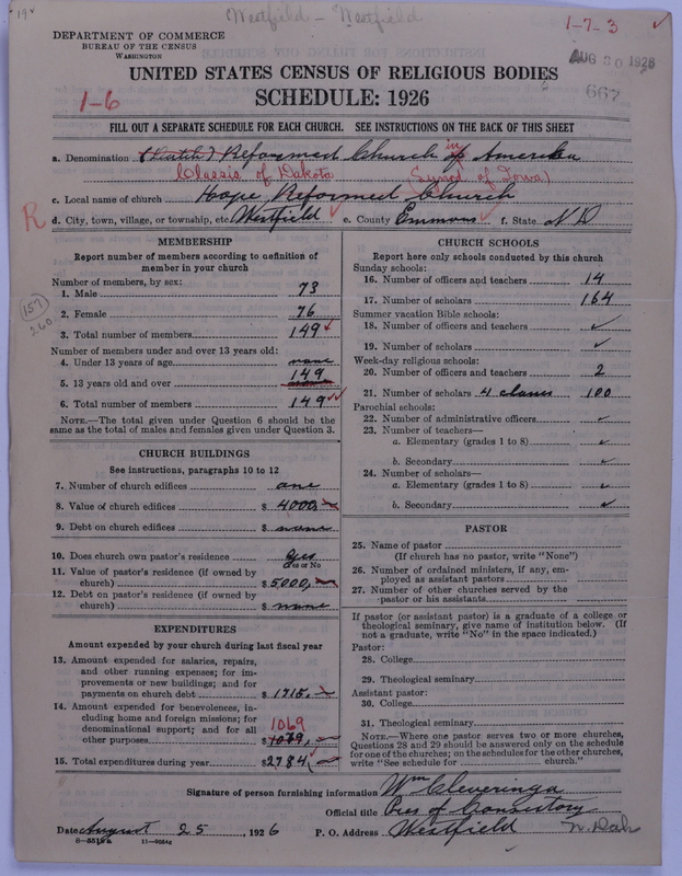 Scan of Reformed Church in America: 667