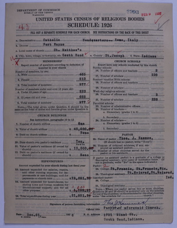 Scan of Roman Catholic Church: 6993