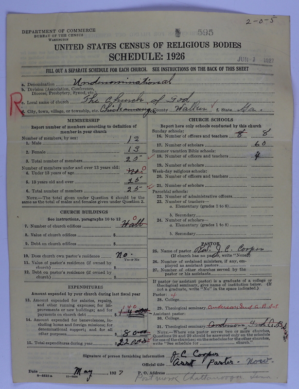 Scan of Church of God (Headquarters, Anderson, Ind.): 595