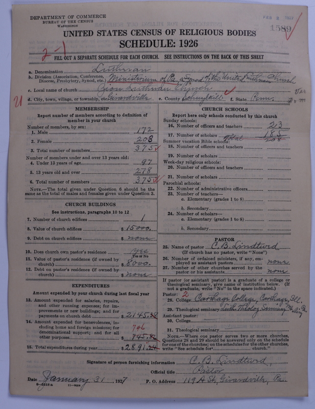 Scan of United Lutheran Church in America: 1589