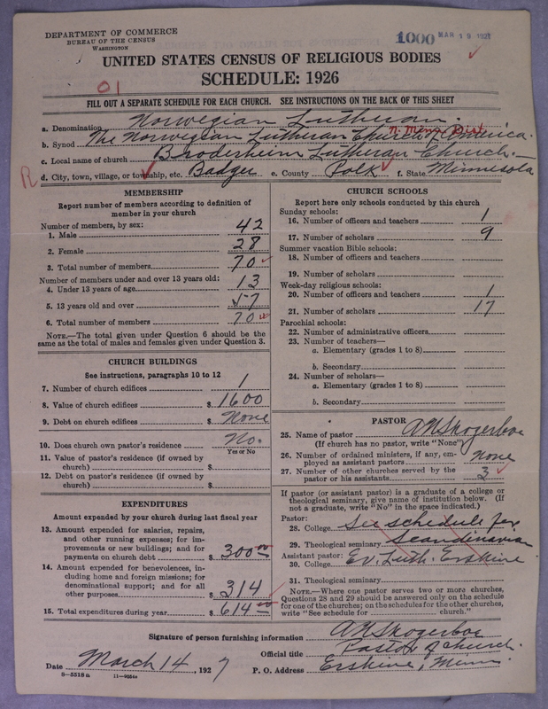 Scan of Norwegian Lutheran Church of America: 1000