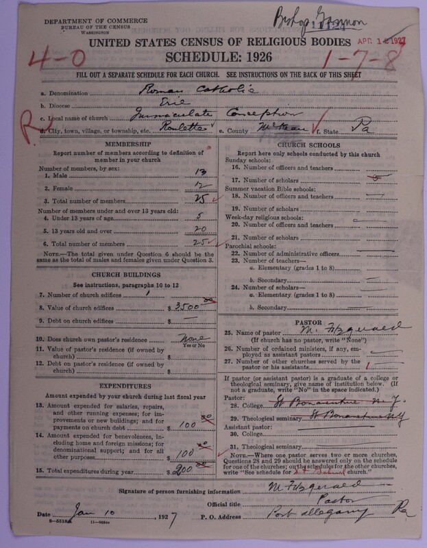 Scan of Roman Catholic Church: 11124