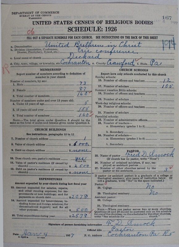 Scan of Church of the United Brethren in Christ: 167