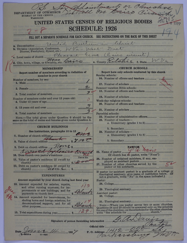 Scan of Church of the United Brethren in Christ: 2715