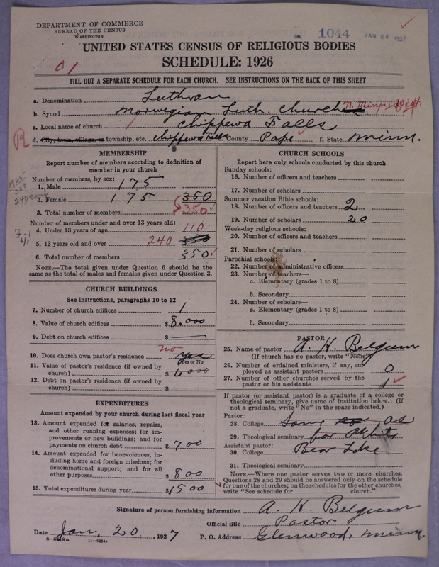 Scan of Norwegian Lutheran Church of America: 1044