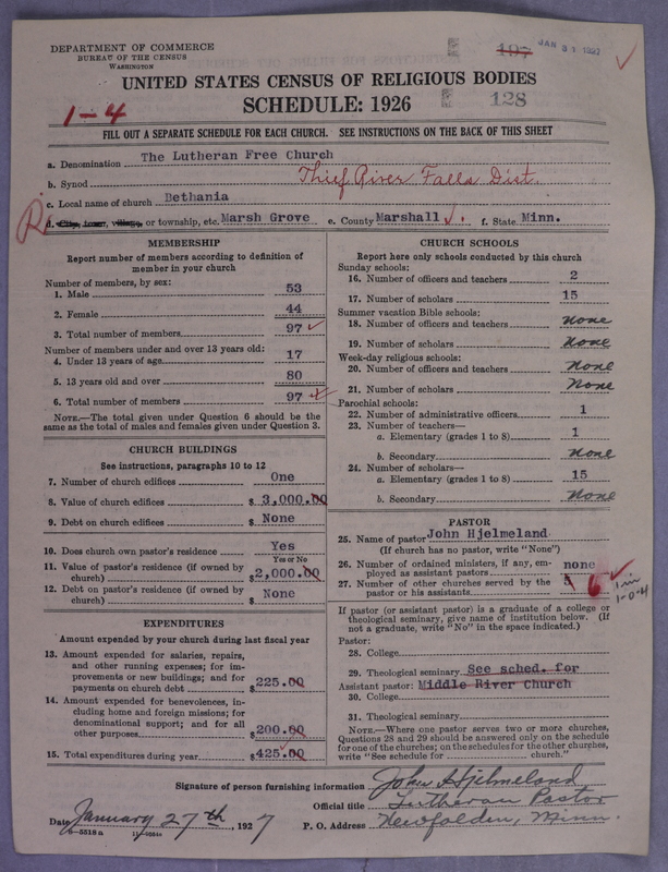 Scan of Lutheran Free Church: 128