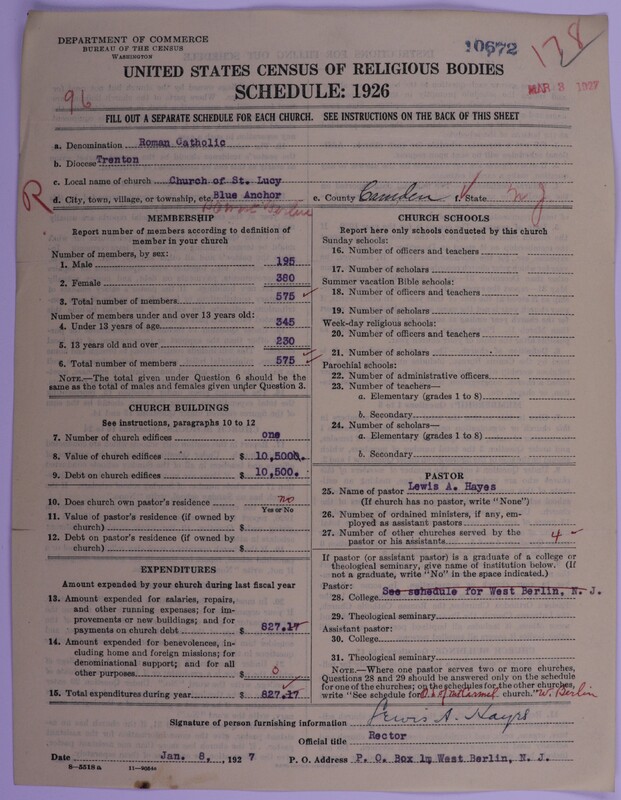 Scan of Roman Catholic Church: 10672