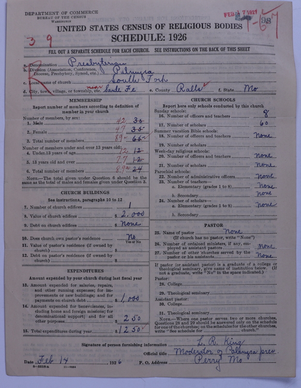 Scan of Presbyterian Church in the United States: 98