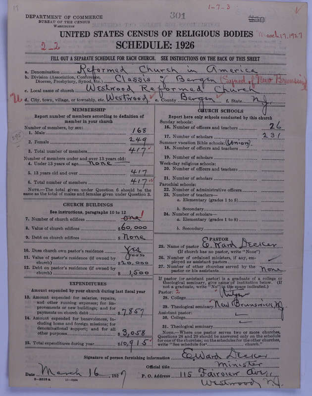 Scan of Reformed Church in America: 301