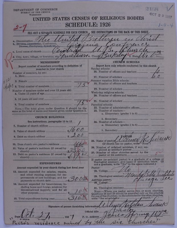Scan of Church of the United Brethren in Christ: 2468