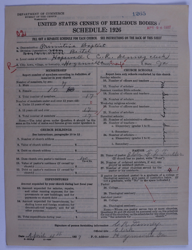 Scan of Primitive Baptists: 1265