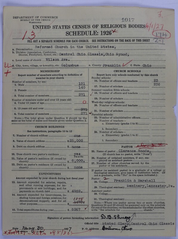 Scan of Reformed Church in the United States: 1017