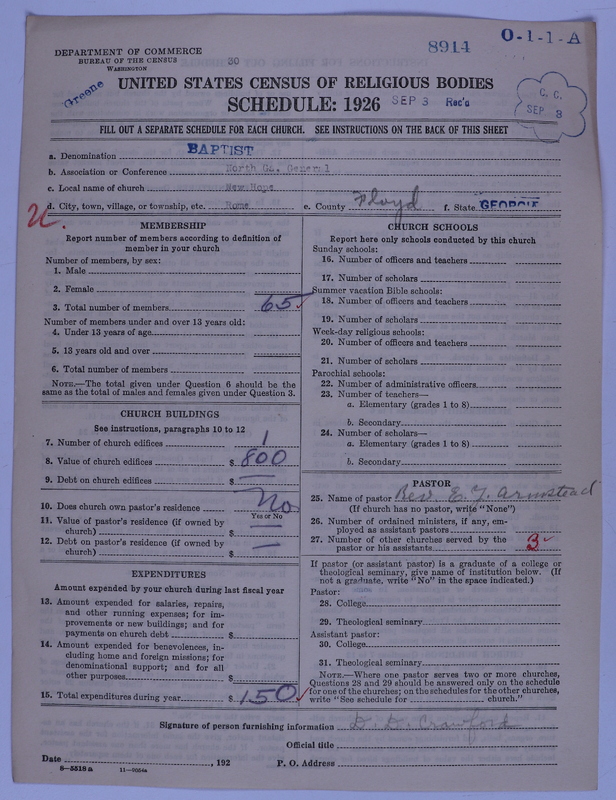 Scan of Negro Baptists: 8914