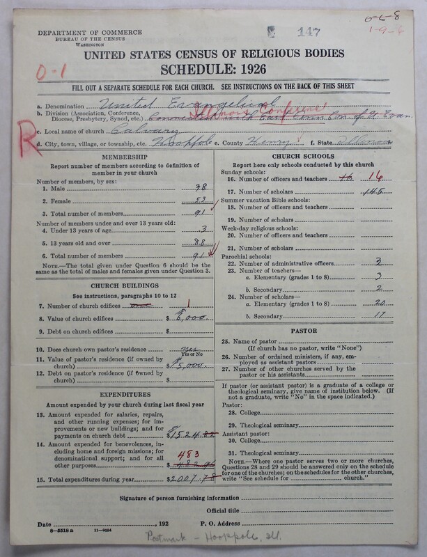 Scan of Evangelical Congregational Church: 147