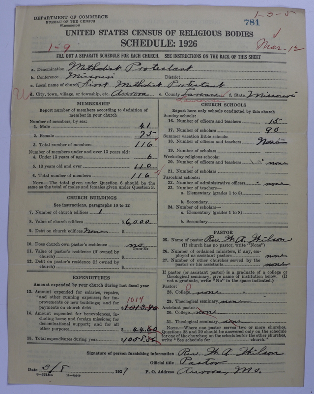 Scan of Methodist Protestant Church: 781