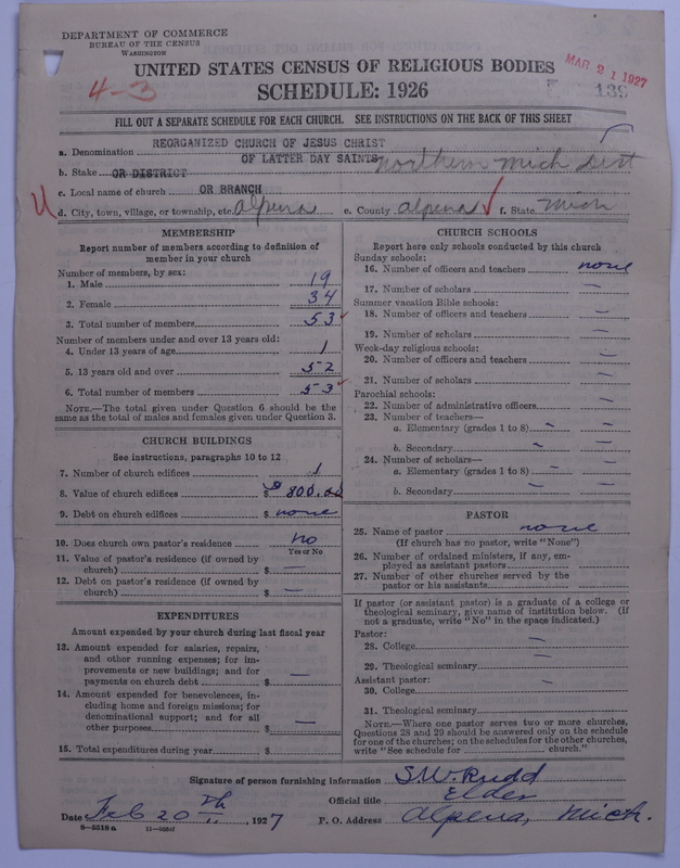 Scan of Reorganized Church of Jesus Christ of Latter Day Saints: 139