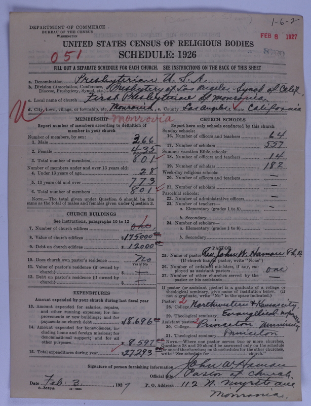 Scan of Presbyterian Church in the United States of America: 8700