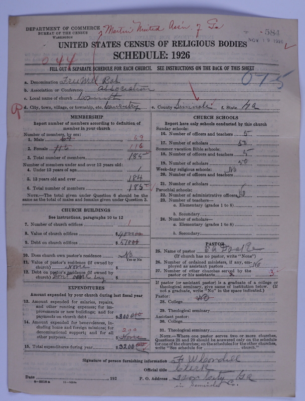 Scan of Free Will Baptists: 584